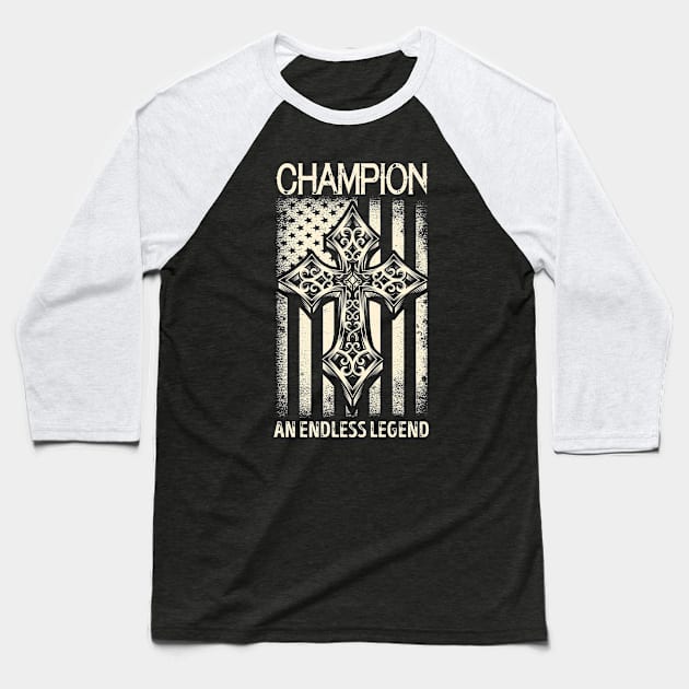 CHAMPION Baseball T-Shirt by ALEXANDRA PIVOVAROVA |